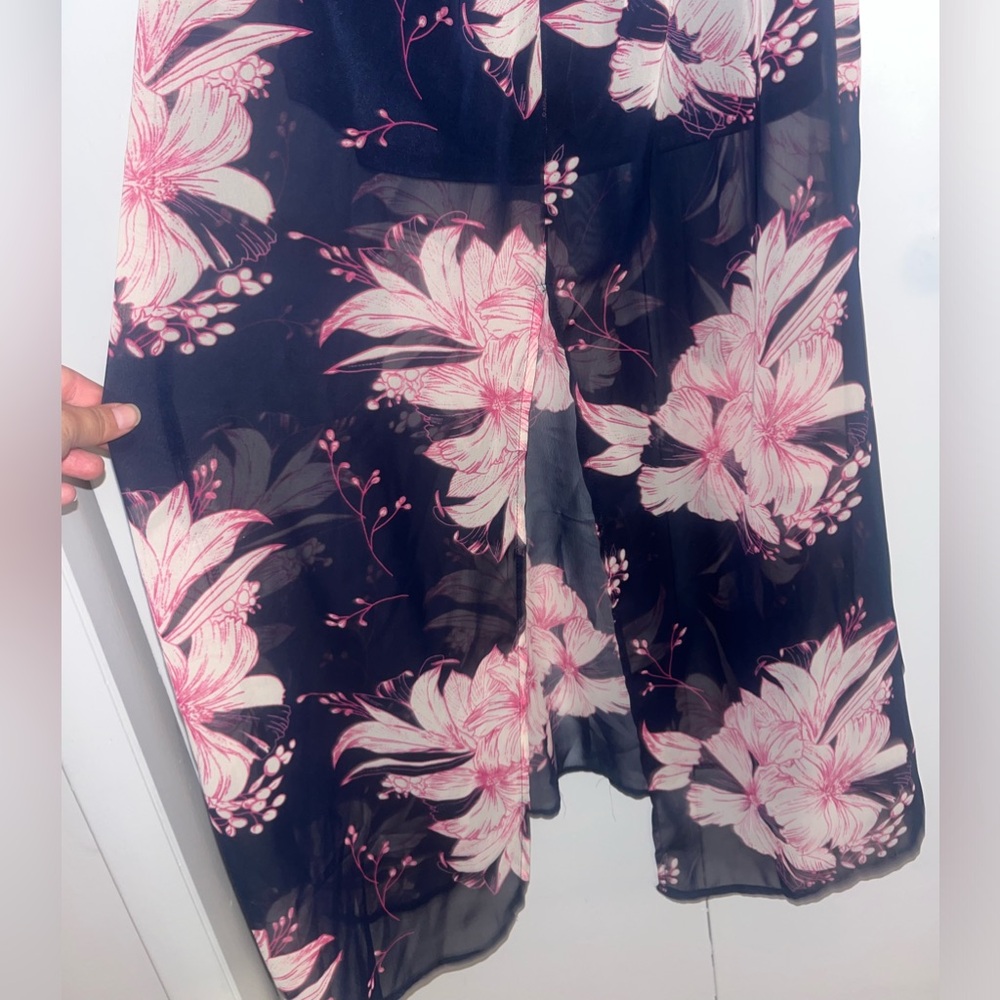 Women Senna Sky Navy Blue Floral Maxi Dress - Small - NWT - Picture 8 of 11